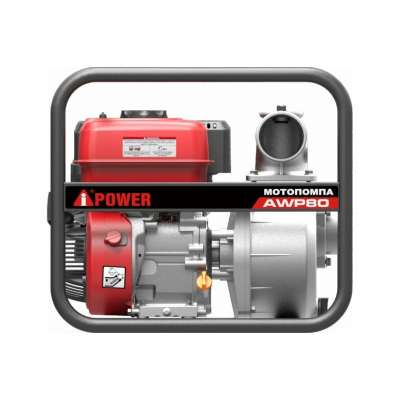 Мотопомпа бензиновая для чистой воды A-iPower AWP80