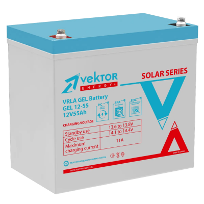 Аккумулятор VEKTOR ENERGY GEL 12-55