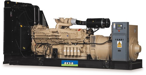 Aksa AC-1435 (1280 кВА, 400В, Cummins KTA50G3, бак 2000 л, 10500 кг)