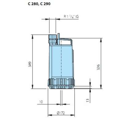 Погружной дренажный насос HOMA C290 WB